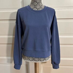 Lululemon Perfectly Oversized Cropped Crew *Softstreme Size 8 Blue $128